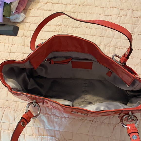 Patent Leather Coach Tote Bag - Picture 2 of 5